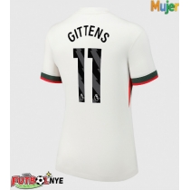 Camiseta Chelsea Jamie Gittens #11 Visitante Equipación para mujer 2025-26 manga corta